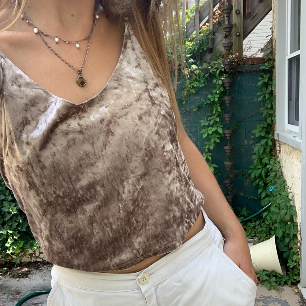 velvet tank top